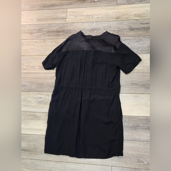 Numph Black Short Beach Coverup Sleeve Dress Size 40 Or Size 10 - Picture 4 of 14
